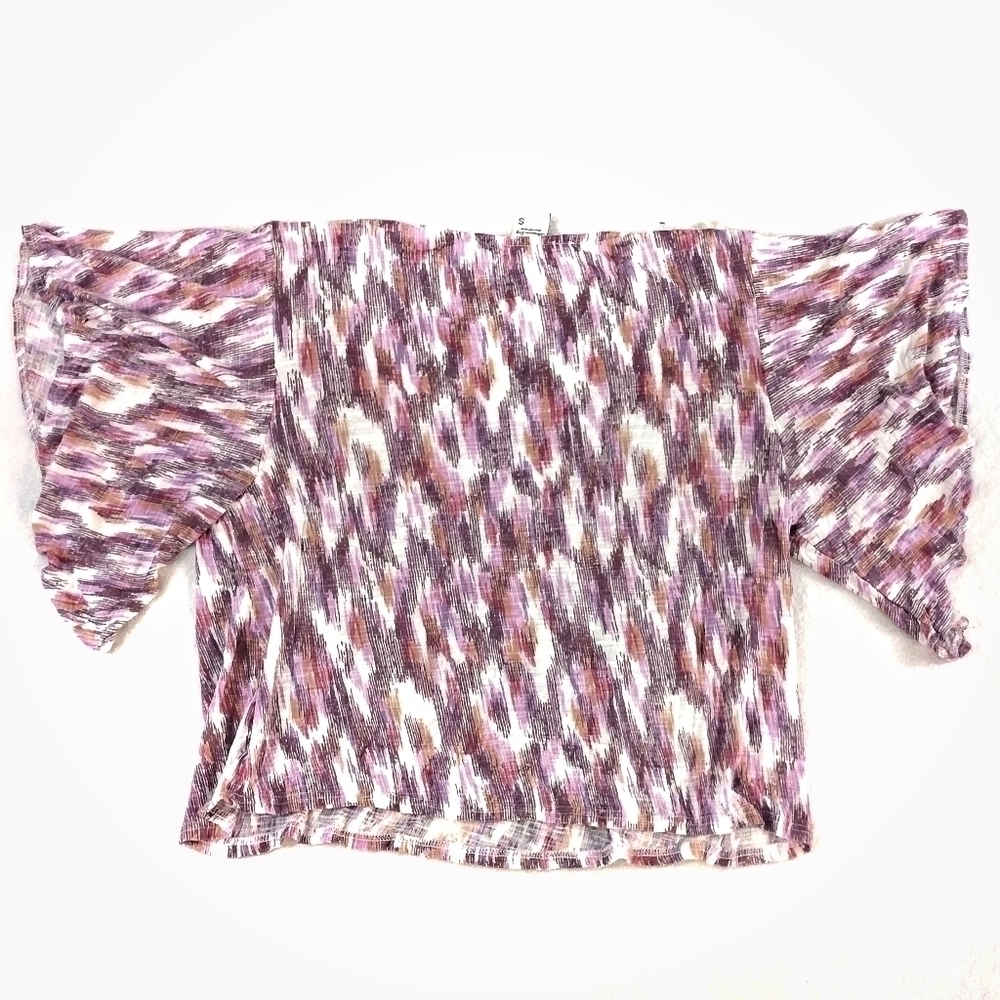 American Rag Ruffle Sleeve Crop Top - Picture 3 of 6